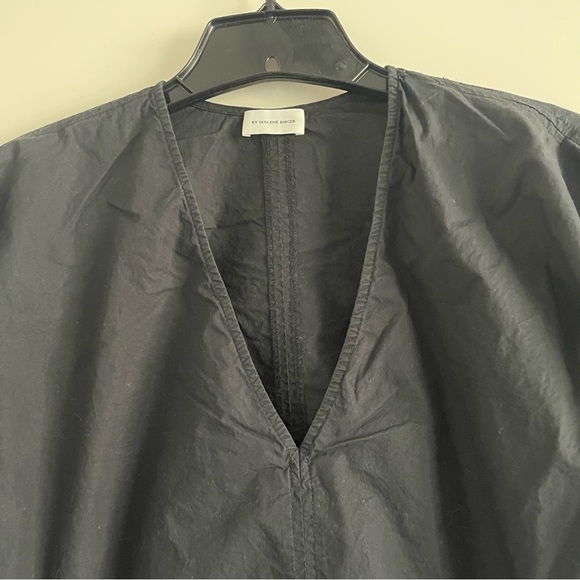 By Malene Birger Piamontes Organic Cotton V-Neck Blouse 20688 - Picture 5 of 8